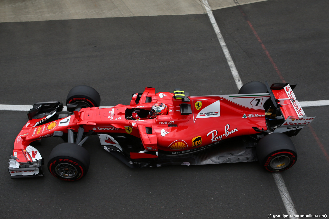 GP GRAN BRETAGNA, 14.07.2017 - Prove Libere 1, Kimi Raikkonen (FIN) Ferrari SF70H