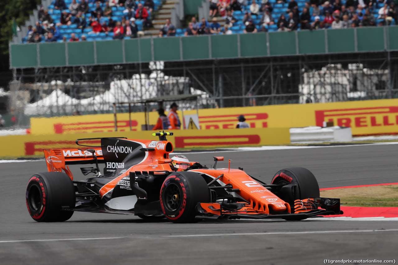 GP GRAN BRETAGNA, 14.07.2017 - Prove Libere 2, Stoffel Vandoorne (BEL) McLaren MCL32