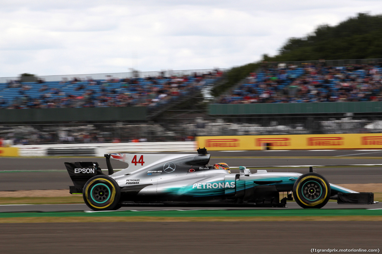 GP GRAN BRETAGNA, 14.07.2017 - Prove Libere 2, Lewis Hamilton (GBR) Mercedes AMG F1 W08