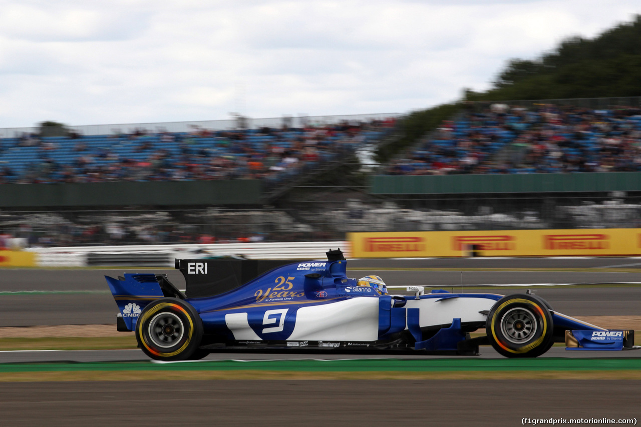 GP GRAN BRETAGNA, 14.07.2017 - Prove Libere 2, Marcus Ericsson (SUE) Sauber C36