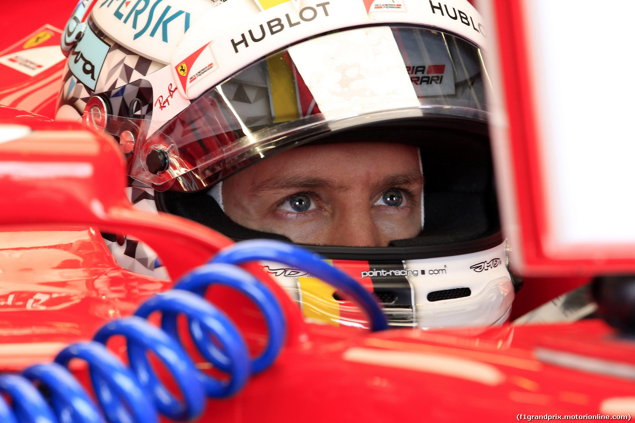 GP GRAN BRETAGNA, 14.07.2017 - Prove Libere 2, Sebastian Vettel (GER) Ferrari SF70H