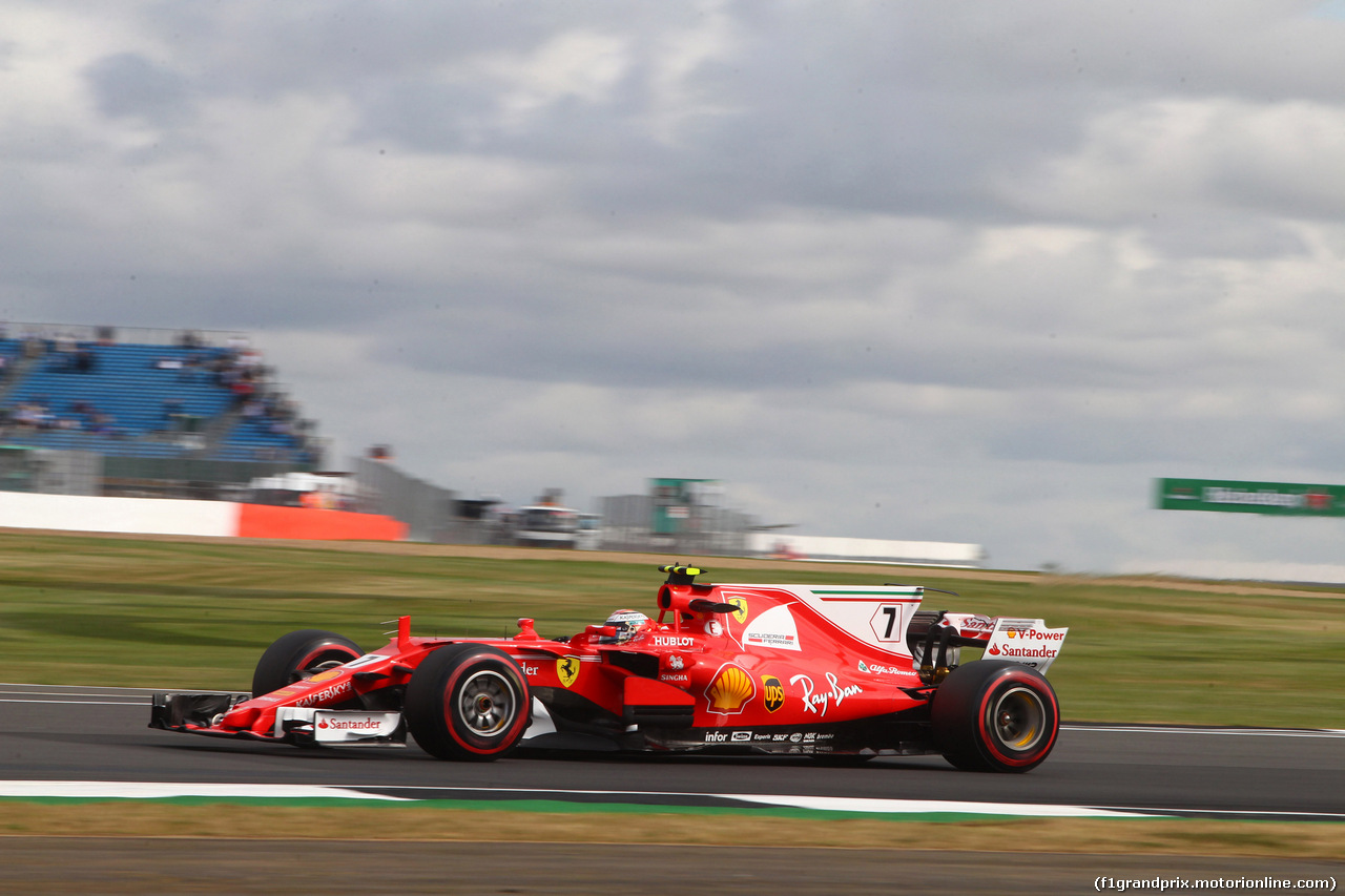 GP GRAN BRETAGNA, 14.07.2017 - Prove Libere 2, Kimi Raikkonen (FIN) Ferrari SF70H