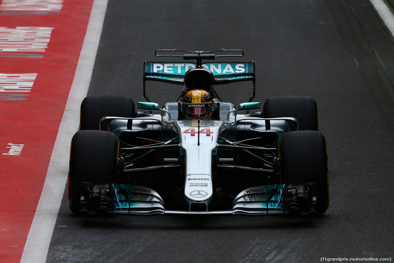 GP GRAN BRETAGNA, 14.07.2017 - Prove Libere 2, Lewis Hamilton (GBR) Mercedes AMG F1 W08