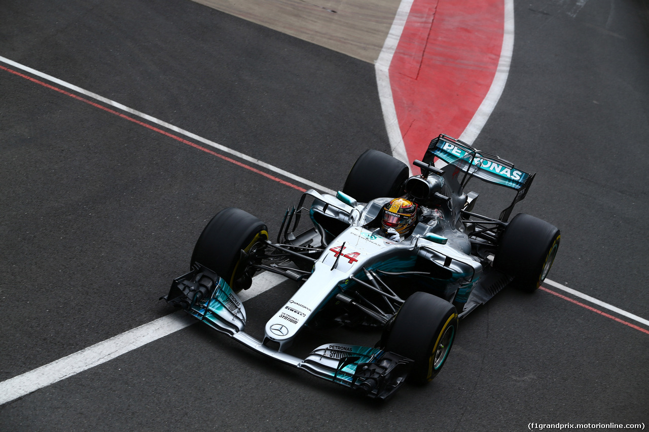 GP GRAN BRETAGNA, 14.07.2017 - Prove Libere 2, Lewis Hamilton (GBR) Mercedes AMG F1 W08