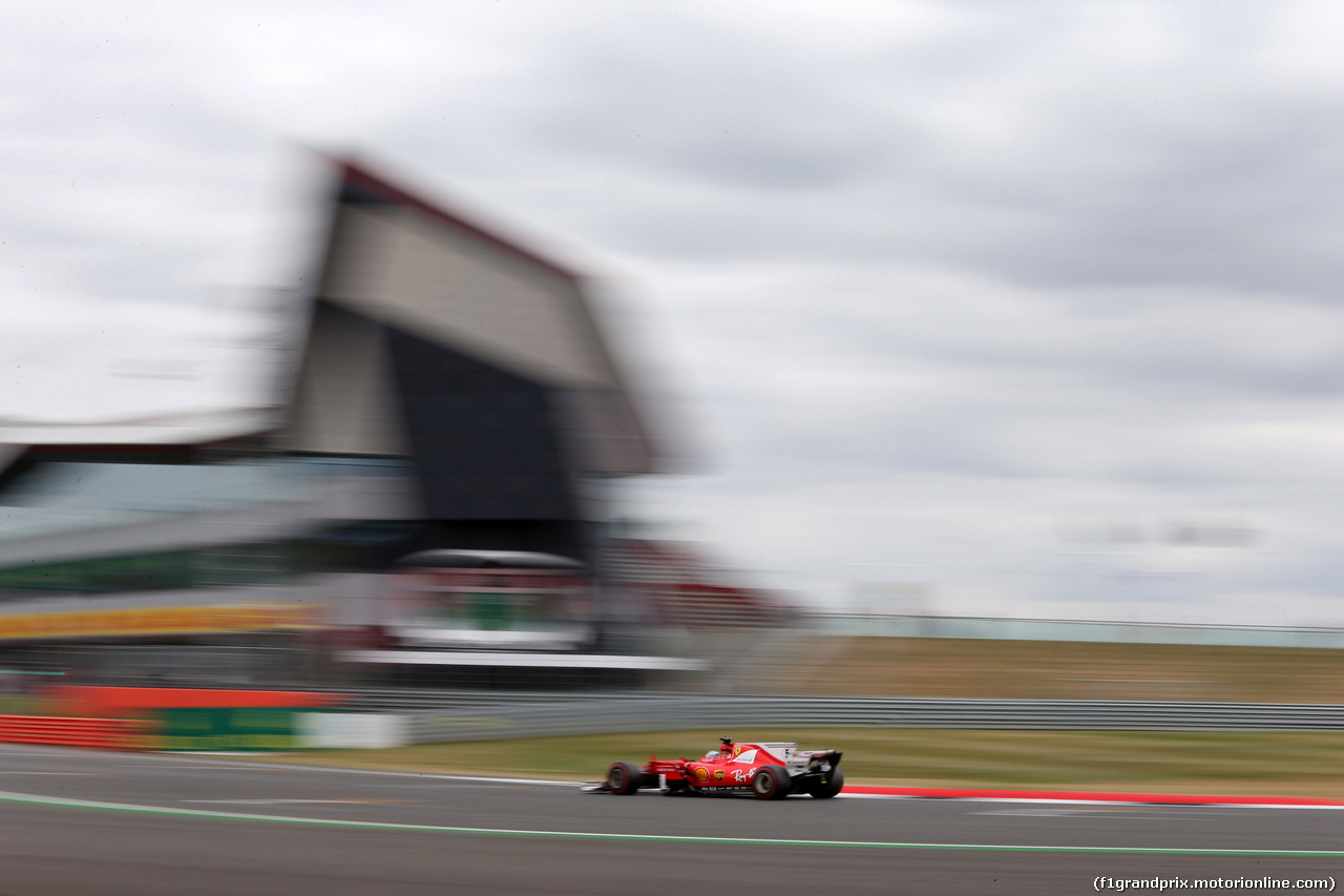 GP GRAN BRETAGNA, 14.07.2017 - Prove Libere 2, Sebastian Vettel (GER) Ferrari SF70H