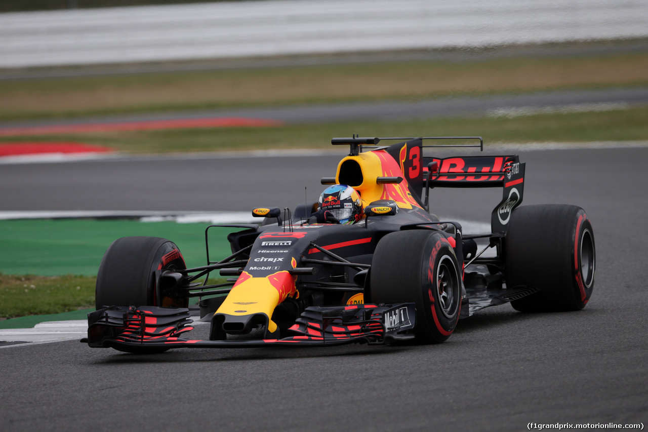 GP GRAN BRETAGNA, 14.07.2017 - Prove Libere 2, Daniel Ricciardo (AUS) Red Bull Racing RB13