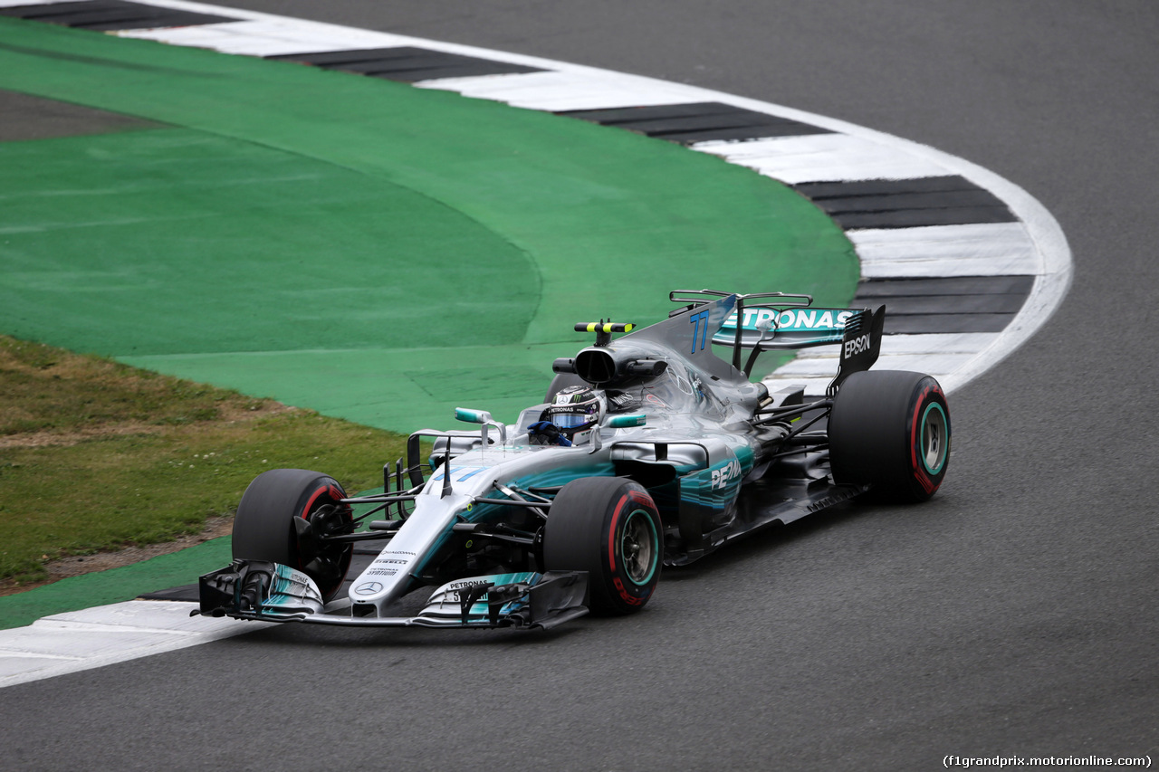 GP GRAN BRETAGNA, 14.07.2017 - Prove Libere 2, Valtteri Bottas (FIN) Mercedes AMG F1 W08