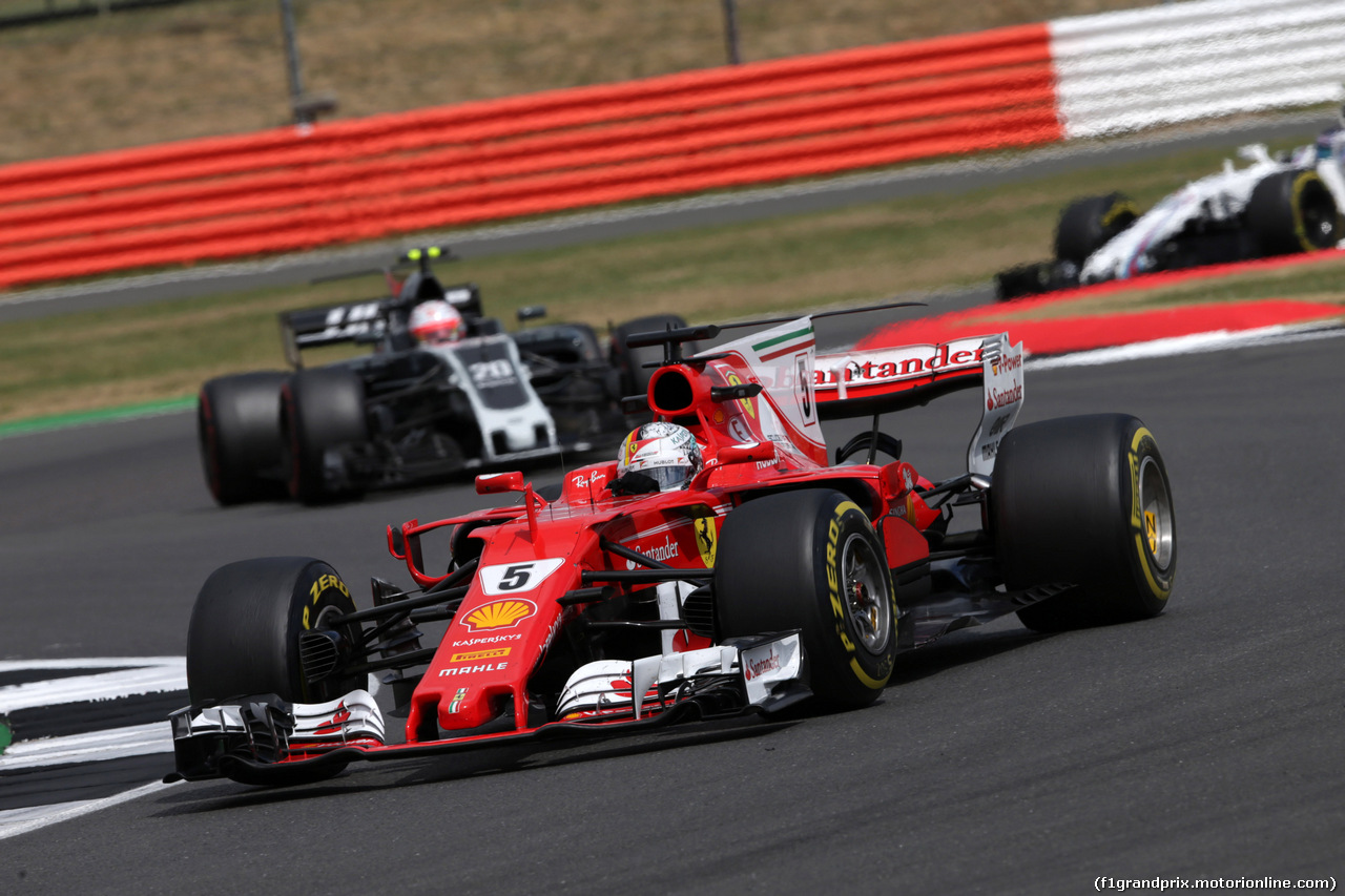 GP GRAN BRETAGNA, 14.07.2017 - Prove Libere 2, Sebastian Vettel (GER) Ferrari SF70H