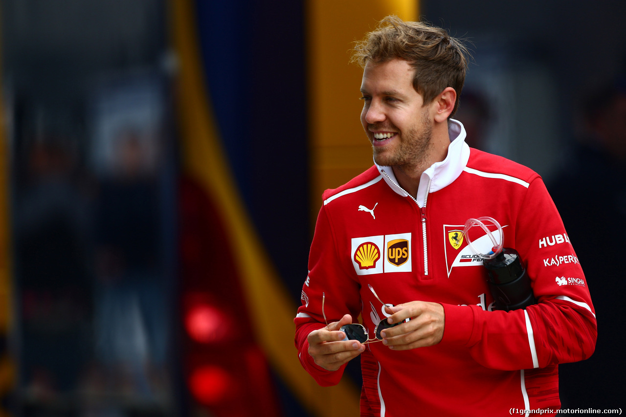 GP GRAN BRETAGNA, 14.07.2017 - Sebastian Vettel (GER) Ferrari SF70H