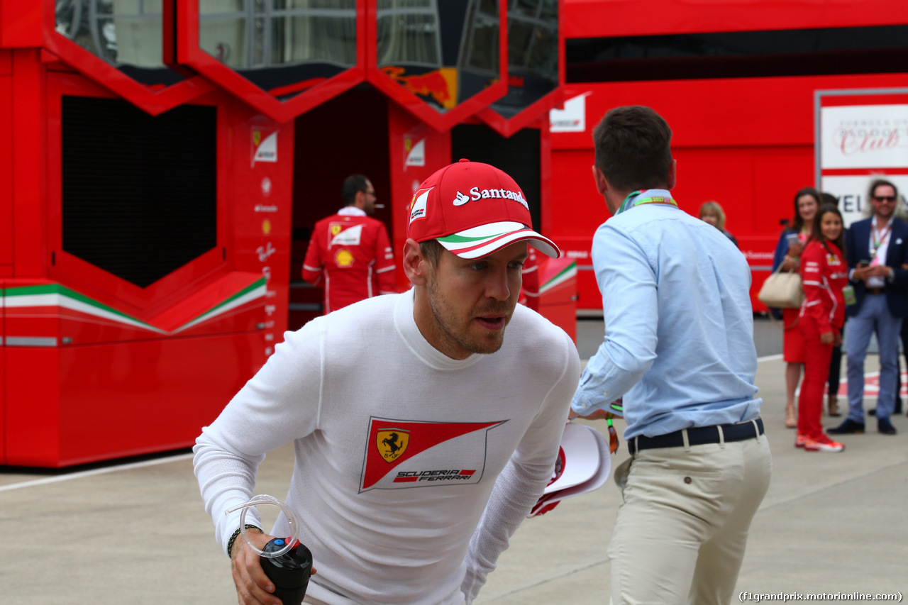 GP GRAN BRETAGNA, 14.07.2017 - Sebastian Vettel (GER) Ferrari SF70H