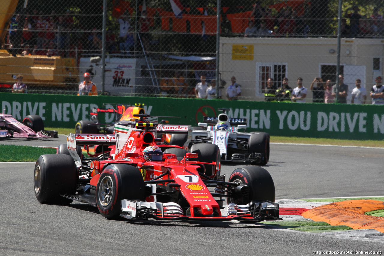 GP ITALIA, 03.09.2017- Gara, Kimi Raikkonen (FIN) Ferrari SF70H