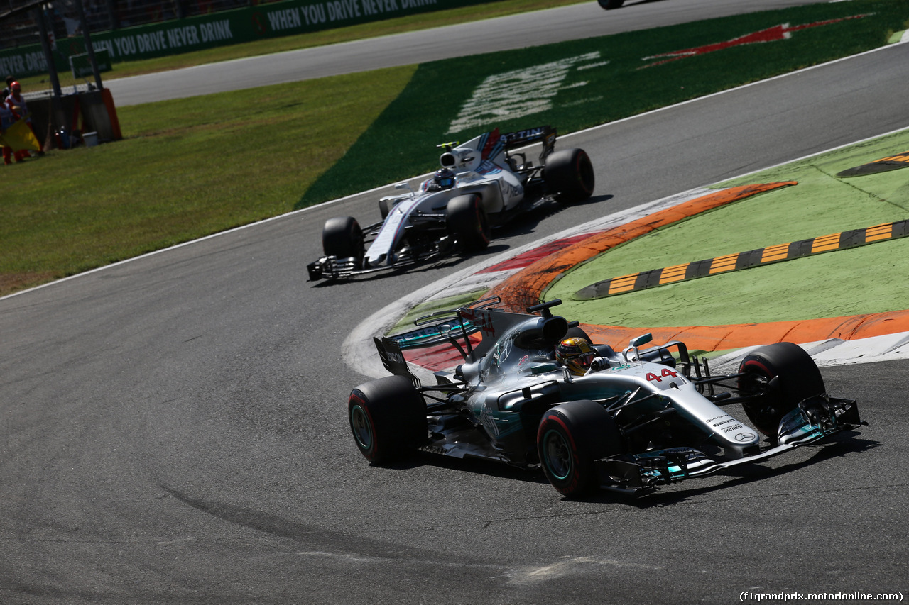 GP ITALIA, 03.09.2017- Gara, Lewis Hamilton (GBR) Mercedes AMG F1 W08