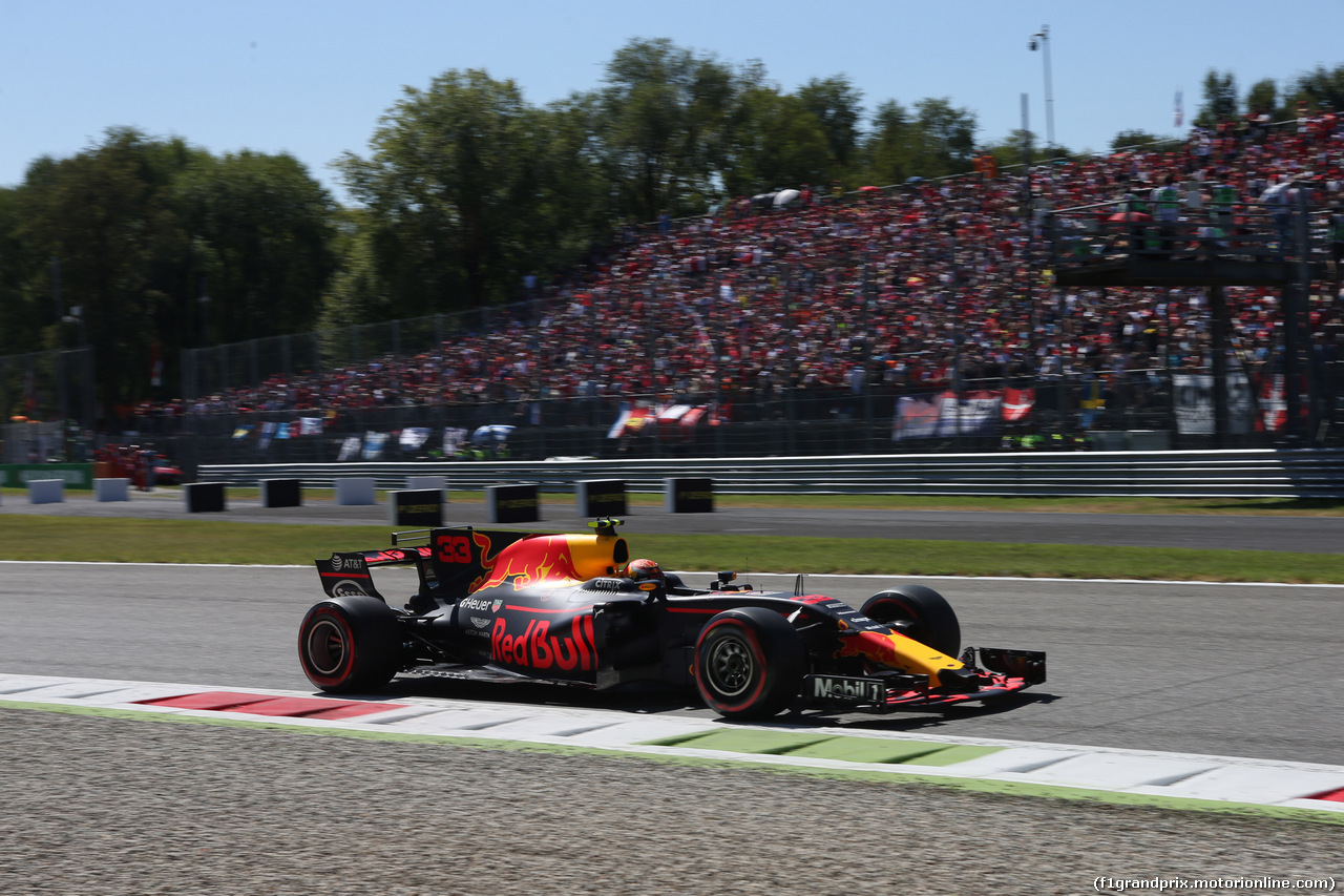 GP ITALIA, 03.09.2017- Gara, Max Verstappen (NED) Red Bull Racing RB13