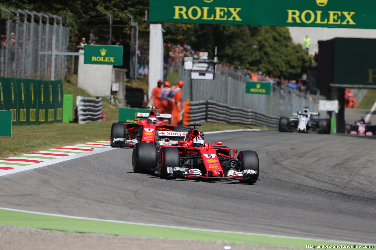 GP ITALIA, 03.09.2017- Gara, Sebastian Vettel (GER) Ferrari SF70H