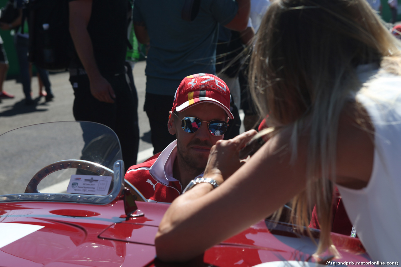 GP ITALIA, 03.09.2017- Sebastian Vettel (GER) Ferrari SF70H