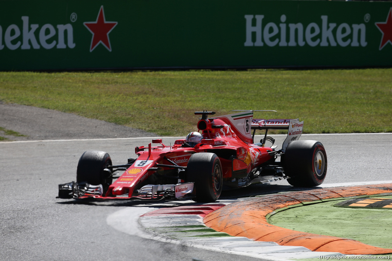 GP ITALIA, 03.09.2017- Gara, Sebastian Vettel (GER) Ferrari SF70H