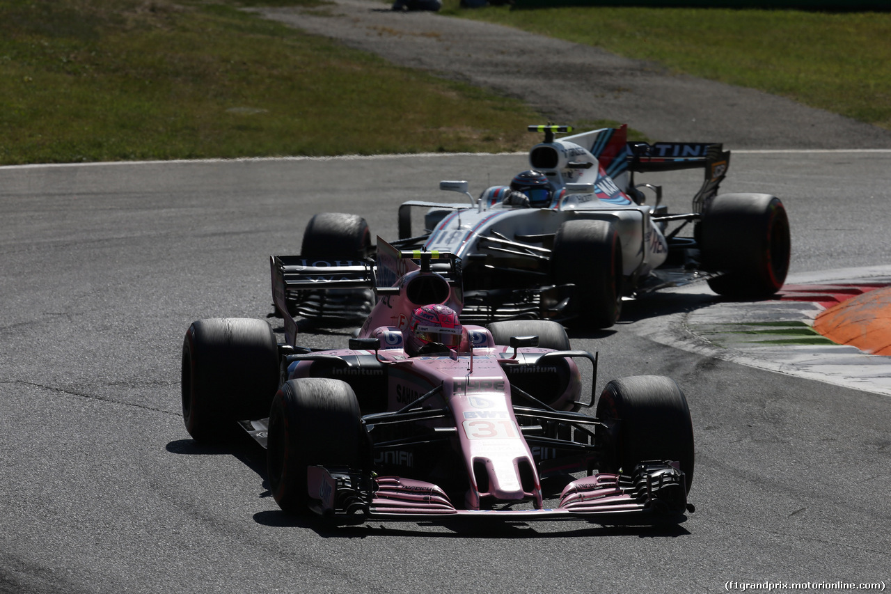 GP ITALIA, 03.09.2017- Gara, Esteban Ocon (FRA) Sahara Force India F1 VJM10