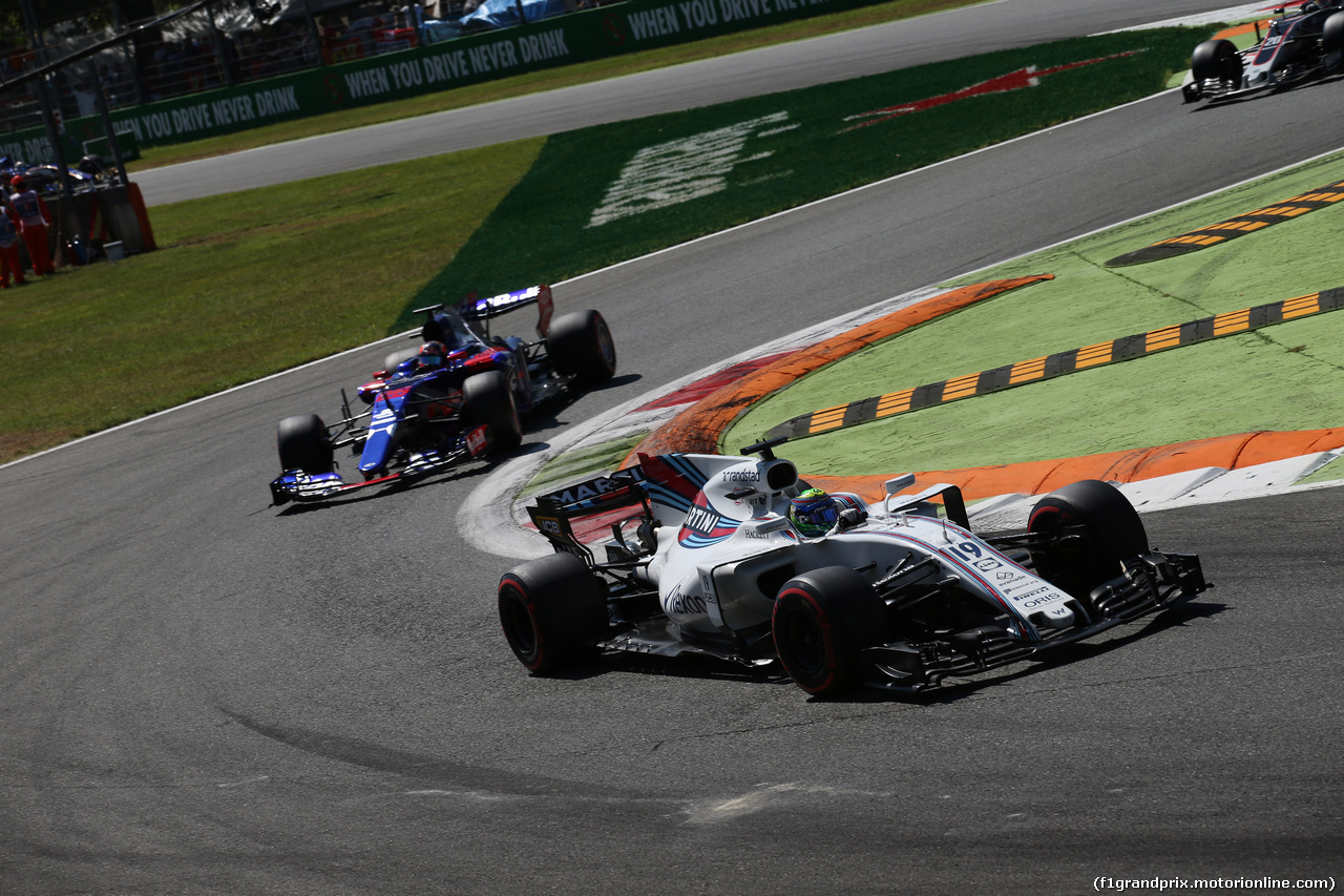 GP ITALIA, 03.09.2017- Gara, Felipe Massa (BRA) Williams F1 Team FW40