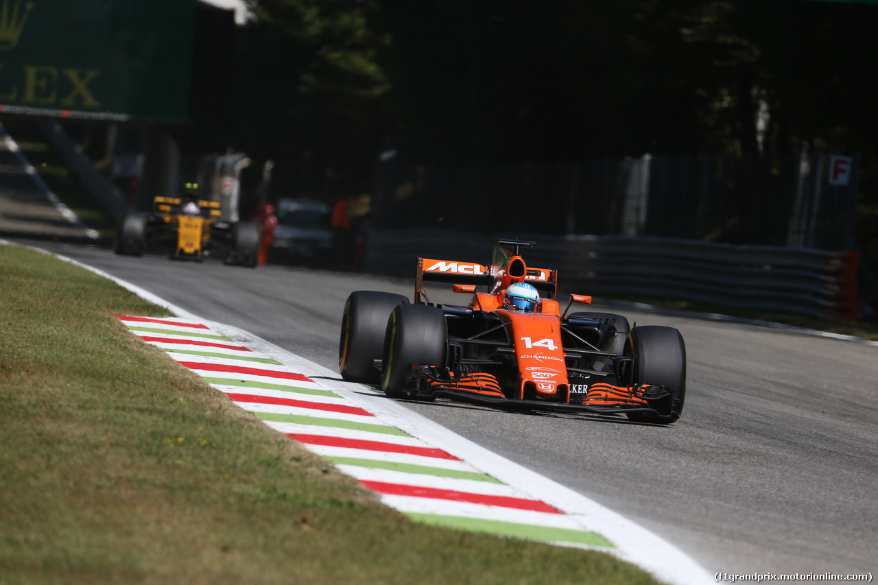 GP ITALIA, 03.09.2017- Gara, Fernando Alonso (ESP) McLaren Honda MCL32