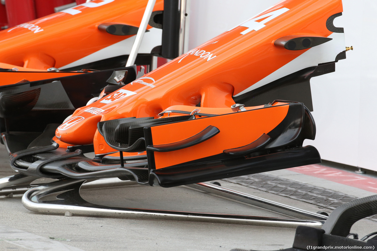 GP ITALIA, 31.08.2017- McLaren Honda MCL32 Frontal Wing