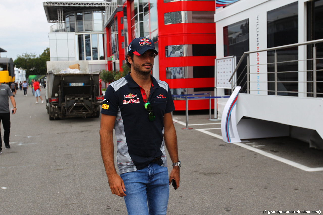 GP ITALIA, 31.08.2017- Carlos Sainz Jr (ESP) Scuderia Toro Rosso STR12