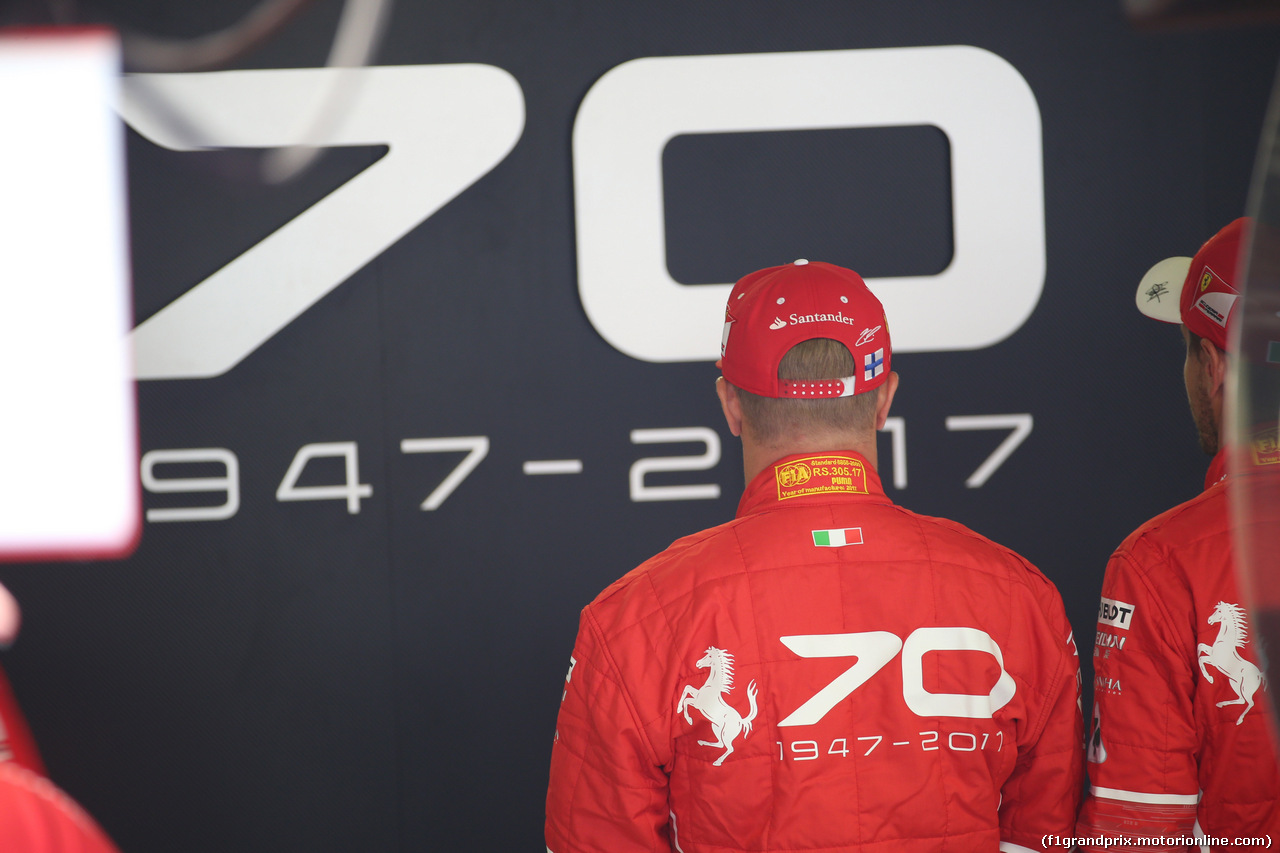 GP ITALIA, 31.08.2017- Kimi Raikkonen (FIN) Ferrari SF70H