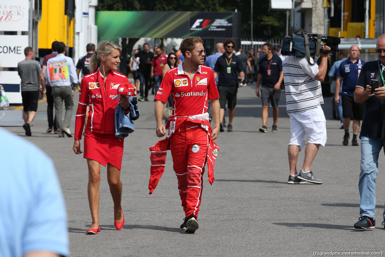 GP ITALIA, 31.08.2017- Sebastian Vettel (GER) Ferrari SF70H