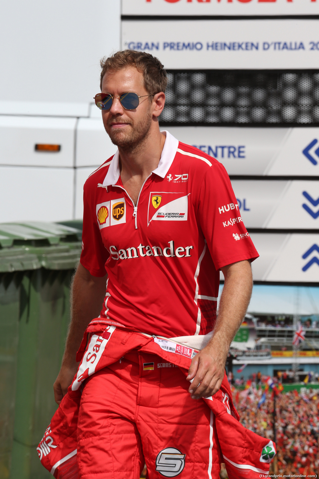 GP ITALIA, 31.08.2017- Sebastian Vettel (GER) Ferrari SF70H