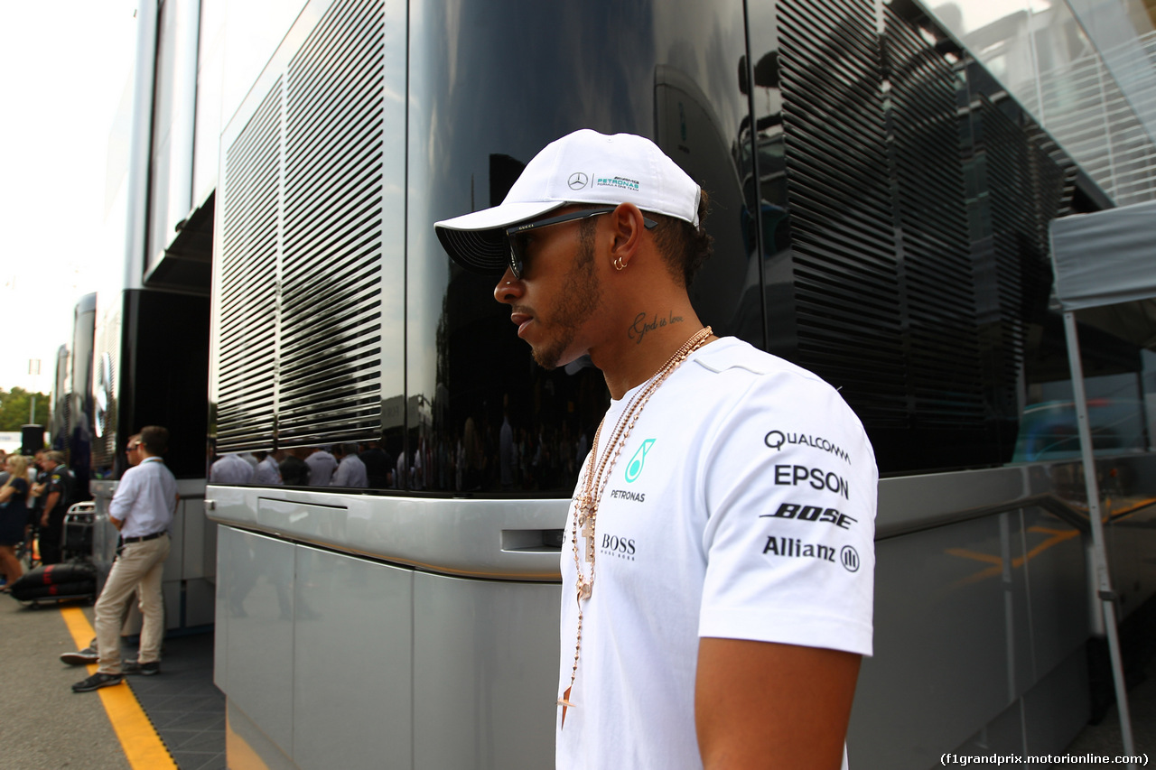GP ITALIA, 31.08.2017- Lewis Hamilton (GBR) Mercedes AMG F1 W08