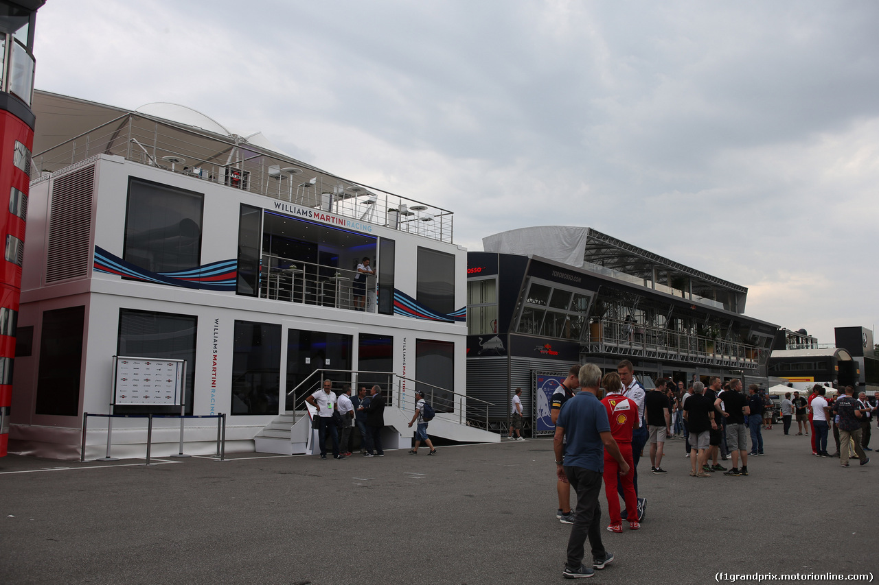GP ITALIA, 31.08.2017- Paddock