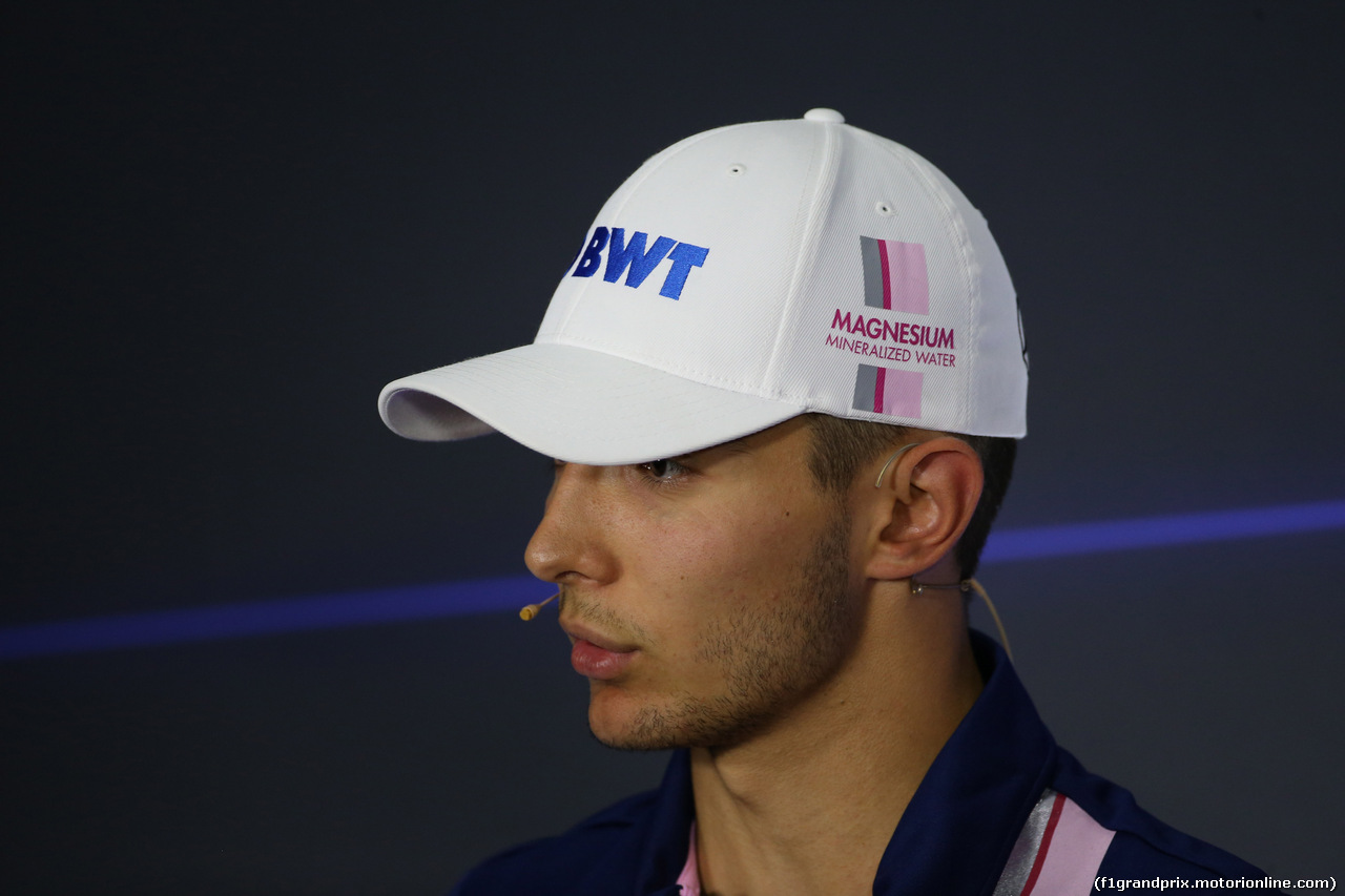 GP ITALIA, 31.08.2017- Giovedi' Press Conference, Esteban Ocon (FRA) Sahara Force India F1 VJM10