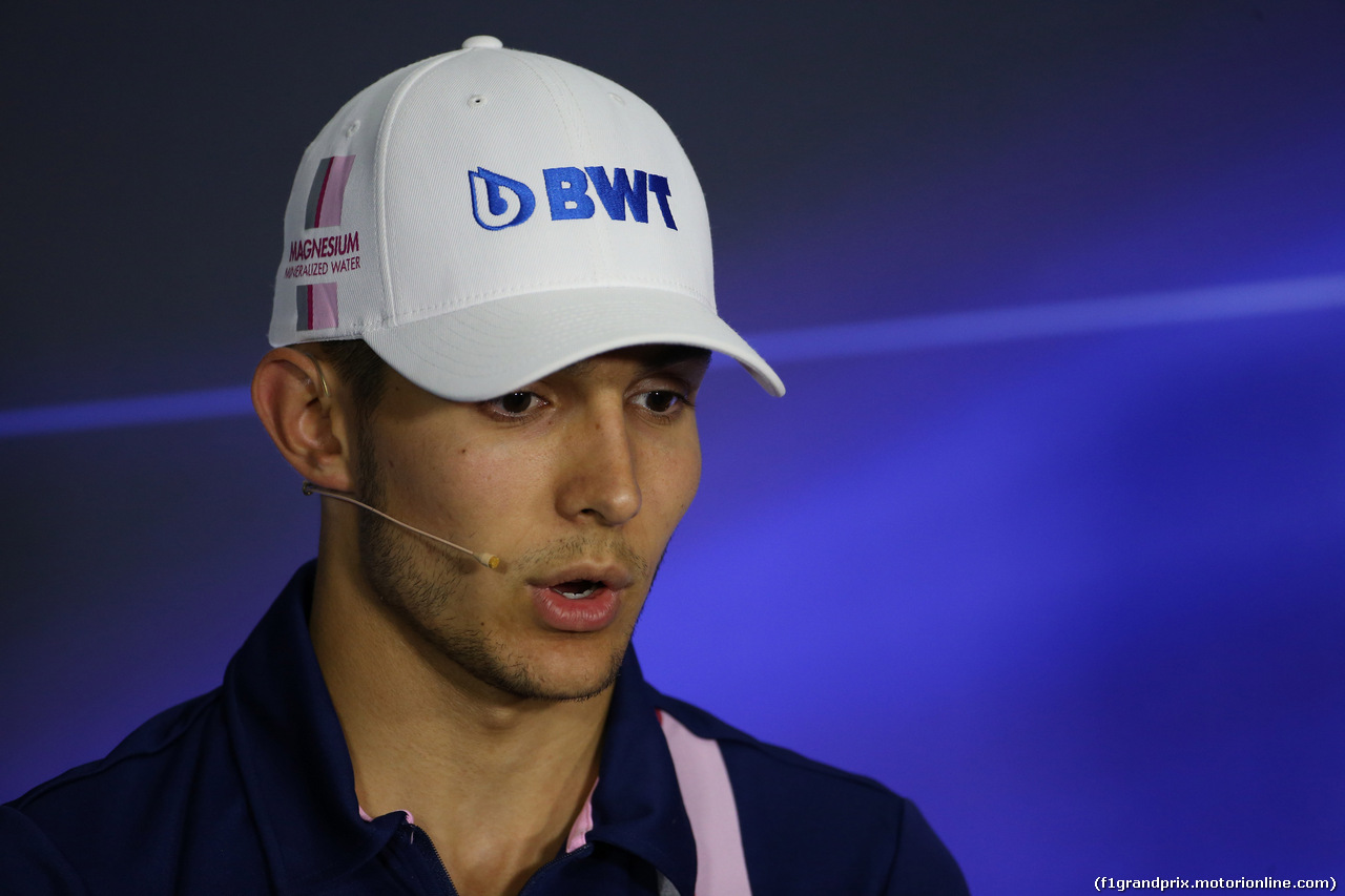 GP ITALIA, 31.08.2017- Giovedi' Press Conference, Esteban Ocon (FRA) Sahara Force India F1 VJM10