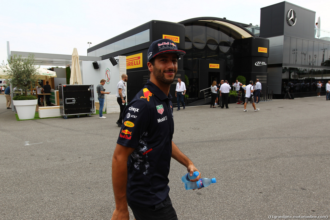 GP ITALIA, 31.08.2017- Daniel Ricciardo (AUS) Red Bull Racing RB13