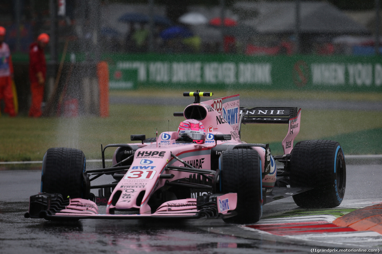 GP ITALIA, 02.09.2017- Free practice 3, Esteban Ocon (FRA) Sahara Force India F1 VJM10