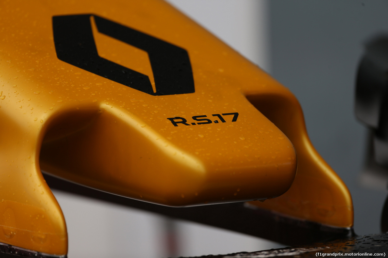 GP ITALIA, 02.09.2017- Free practice 3,  Renault Sport F1 Team RS17 Tech Detail