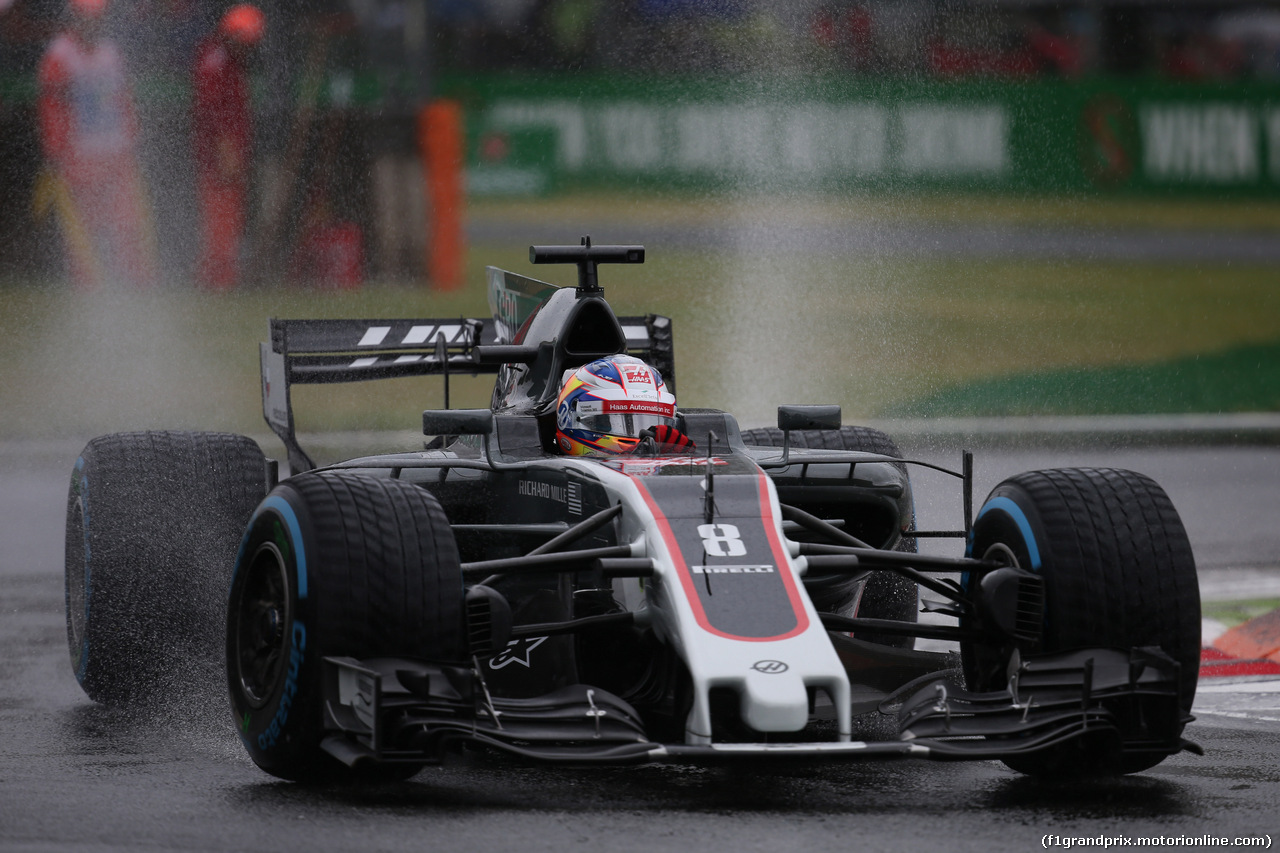 GP ITALIA, 02.09.2017- Free practice 3, Romain Grosjean (FRA) Haas F1 Team VF-17