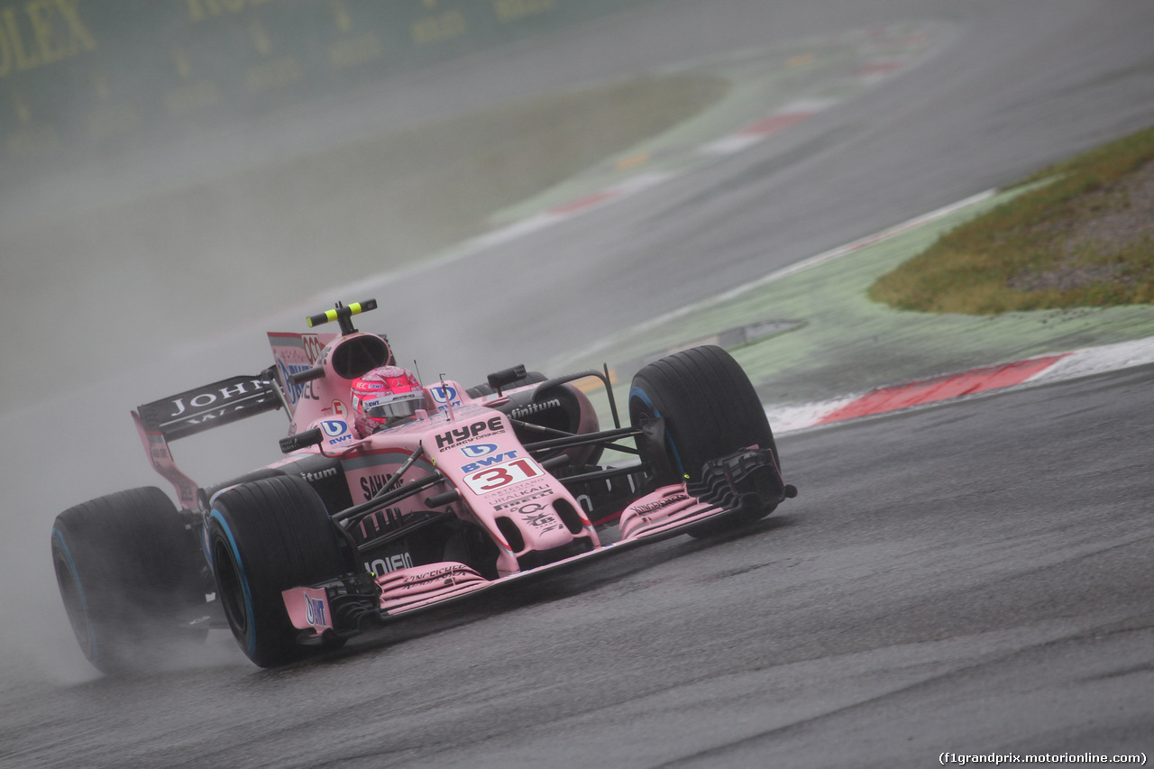 GP ITALIA, 02.09.2017- Free practice 3, Esteban Ocon (FRA) Sahara Force India F1 VJM10