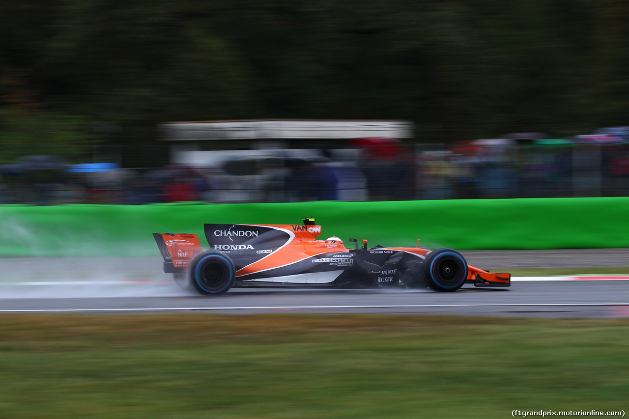 GP ITALIA, 02.09.2017- Free practice 3, Stoffel Vandoorne (BEL) McLaren MCL32