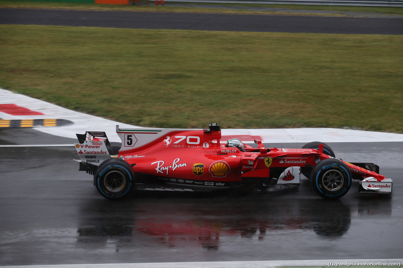 GP ITALIA, 02.09.2017- Qualifiche, Sebastian Vettel (GER) Ferrari SF70H