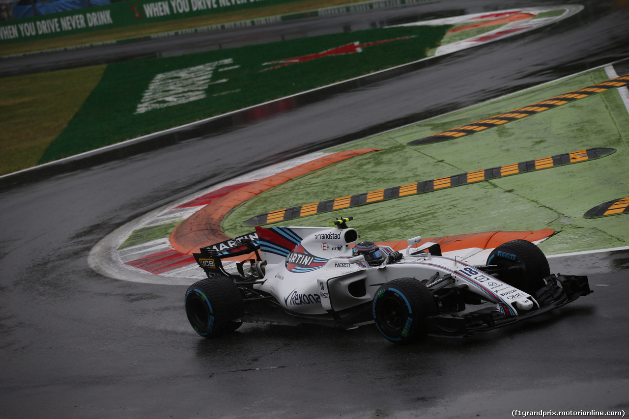 GP ITALIA, 02.09.2017- Qualifiche, Lance Stroll (CDN) Williams FW40