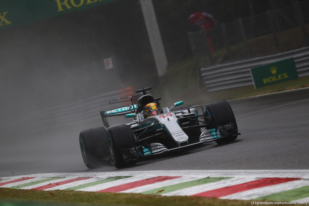 GP ITALIA, 02.09.2017- Qualifiche, Lewis Hamilton (GBR) Mercedes AMG F1 W08