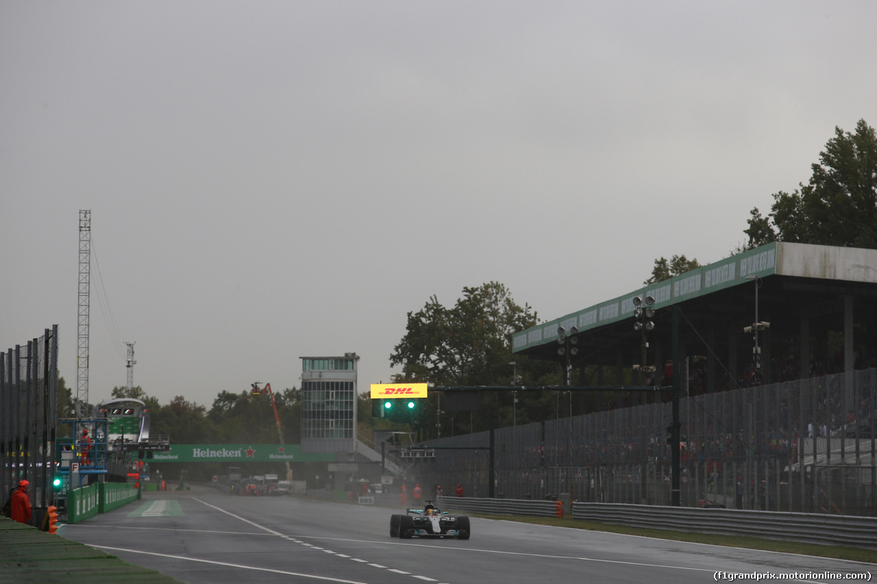 GP ITALIA, 02.09.2017- Qualifiche, Lewis Hamilton (GBR) Mercedes AMG F1 W08