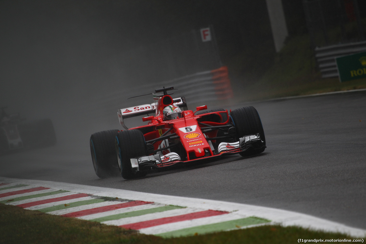 GP ITALIA, 02.09.2017- Qualifiche, Sebastian Vettel (GER) Ferrari SF70H