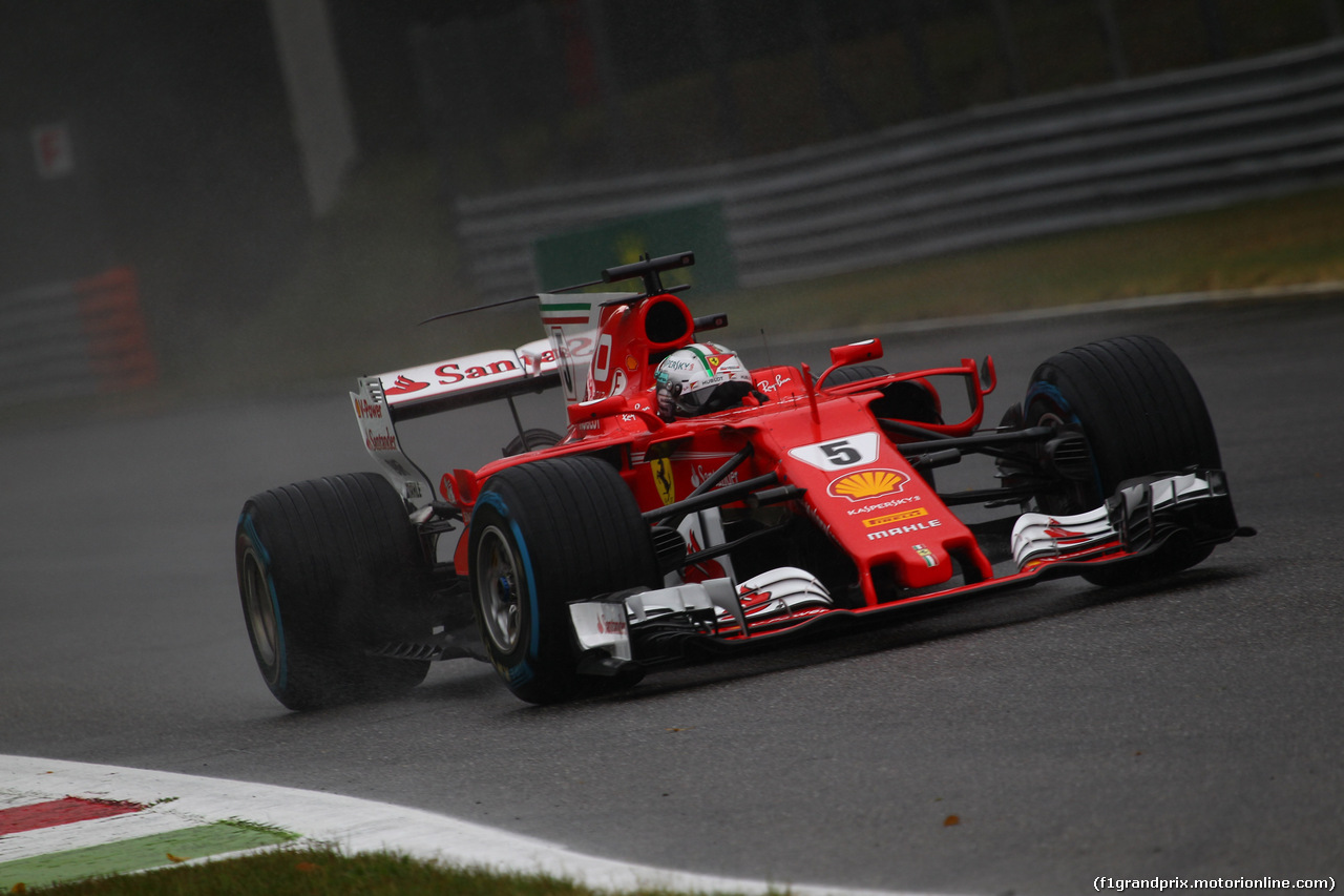 GP ITALIA, 02.09.2017- Qualifiche, Sebastian Vettel (GER) Ferrari SF70H