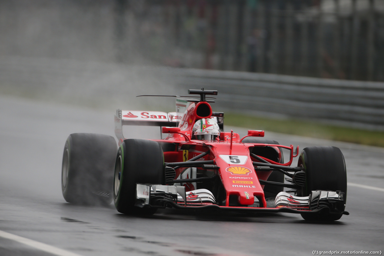GP ITALIA, 02.09.2017- Qualifiche, Sebastian Vettel (GER) Ferrari SF70H