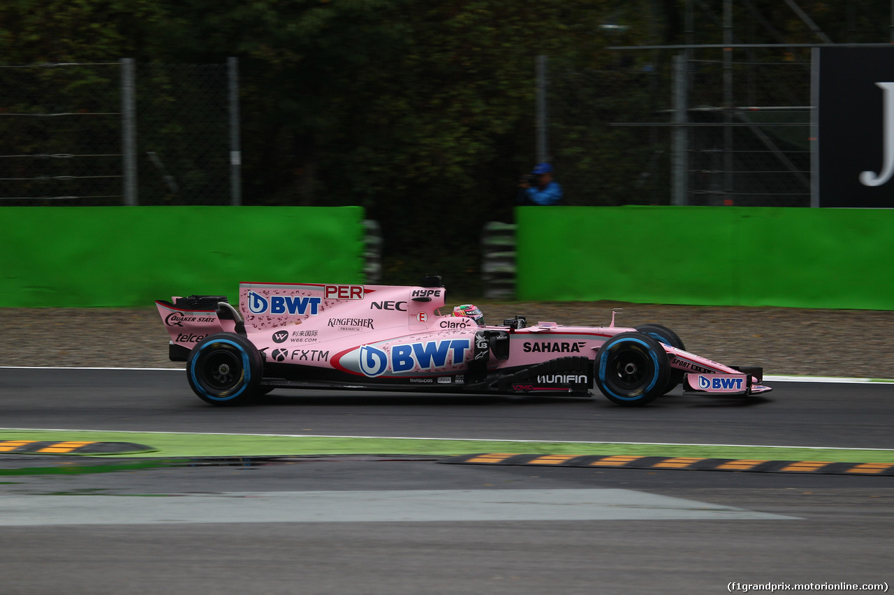 GP ITALIA, 02.09.2017- Qualifiche, Sergio Perez (MEX) Sahara Force India F1 VJM010