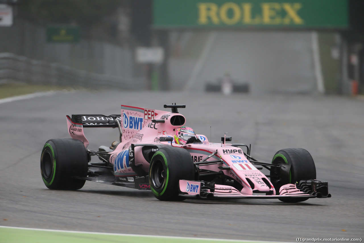 GP ITALIA, 02.09.2017- Qualifiche, Sergio Perez (MEX) Sahara Force India F1 VJM010