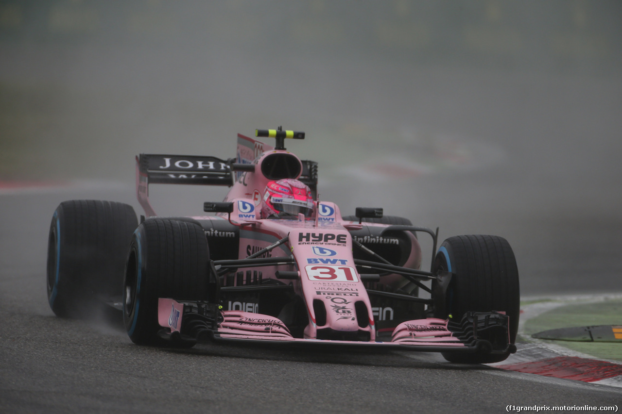 GP ITALIA, 02.09.2017- Qualifiche, Esteban Ocon (FRA) Sahara Force India F1 VJM10