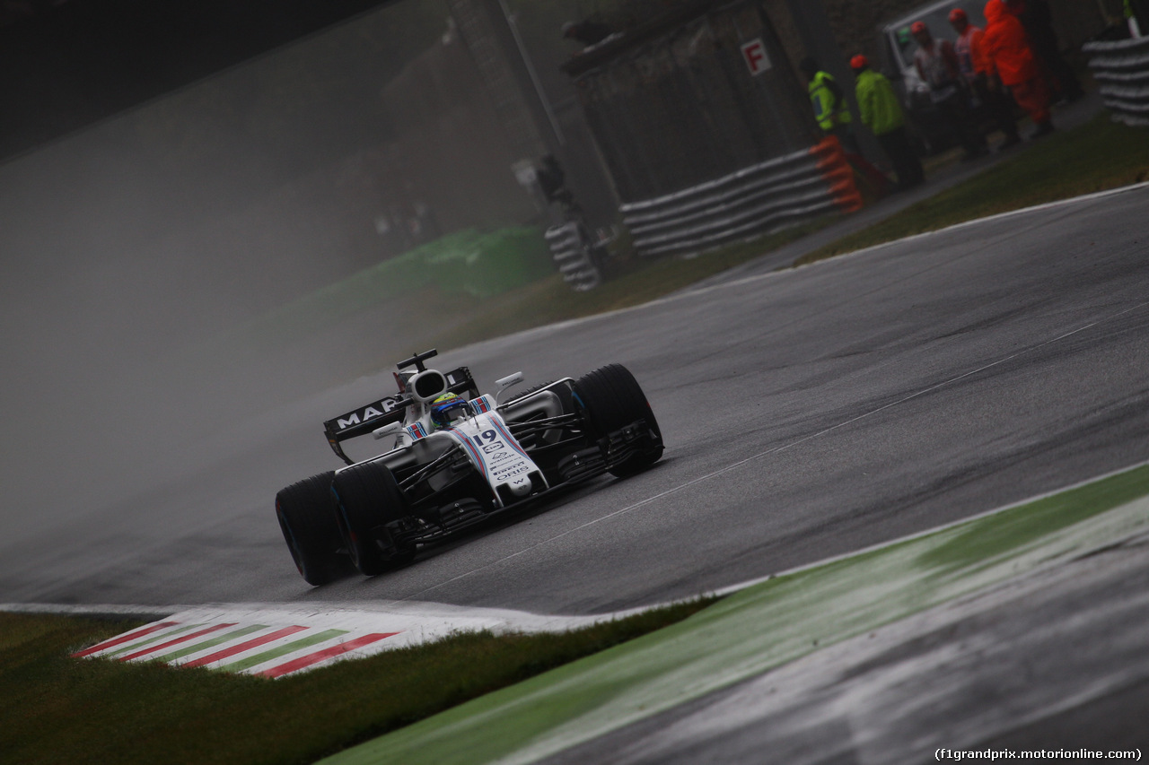 GP ITALIA, 02.09.2017- Qualifiche, Felipe Massa (BRA) Williams F1 Team FW40