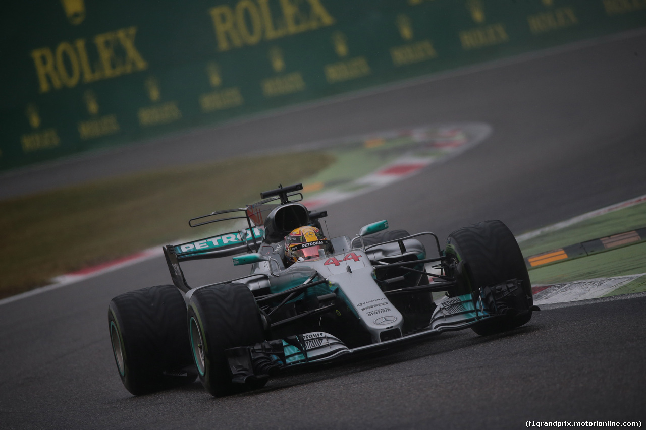 GP ITALIA, 02.09.2017- Qualifiche, Lewis Hamilton (GBR) Mercedes AMG F1 W08